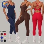 Women's Peach Shaped Butt Lifting Yoga Jumpsuit Fitness Sport Wear Suit One Piece Workout Bodysuit Activewear Clothes