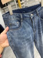 【Yajia】Simple and basic model! Spring and summer straight jeans, summer mid-waist zipper trousers, casual KC005