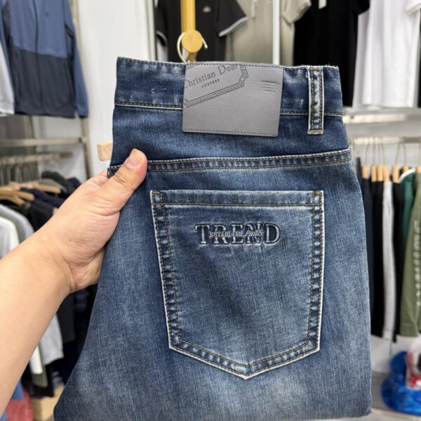 【Yajia】Simple and basic model! Spring and summer straight jeans, summer mid-waist zipper trousers, casual KC005