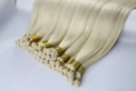Youcai -Virgin Hair Hand Tied Genius Weft Extensions Blonde 100% Human Hair