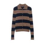 ZARZ homemade European and American style new women's clothing fashionable striped knitted jacket 3653/113/049