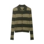 ZARZ homemade European and American style new women's clothing fashionable striped knitted jacket 3653/113/049