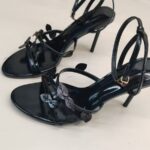 ZA's 2025 new summer new style golden leaf round toe outer wear casual large size drag strips exclusively for cross-border supply