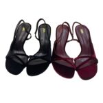 ZA's 2025 new women's shoes, low-heeled, elegant, celebrity high-heeled shoes, toe-toe shallow mouth, back-strap single shoes