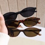 1369 small frame oval sunglasses for women, high-end European and American style sunglasses for men, retro cross-border sunglasses
