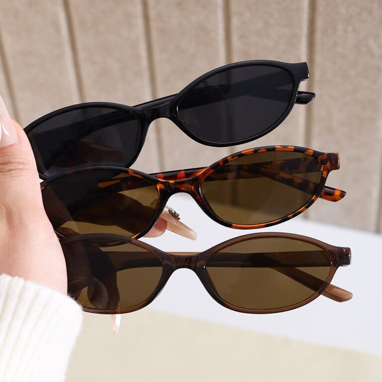 1369 small frame oval sunglasses for women, high-end European and American style sunglasses for men, retro cross-border sunglasses