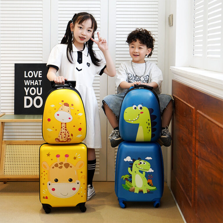 18-inch suitcase children's trolley case wholesale gift box cartoon suitcase universal wheel boarding case school bag