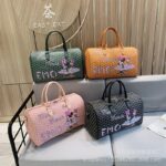 2025 new cartoon large-capacity travel bag, classic fitness bag, short-distance luggage bag, waterproof storage bag