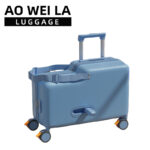 2026 New Children's Rideable Trolley Case Children's Bags Cycling Little Yellow Duck Suitcase B.Duck Boarding Case