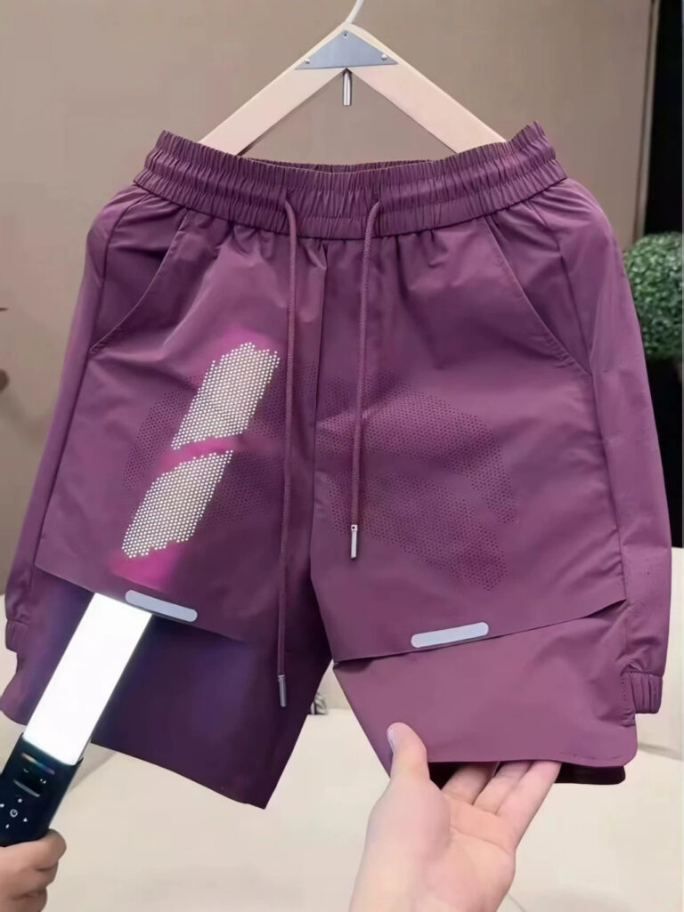2026 New Shorts Men's Summer Thin Quarter Pants Lightweight Breathable Quick-Drying Casual Sports High-End Fashion Shorts