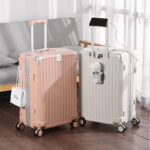 Aluminum frame suitcase multi-functional trolley case for women 20-inch boarding code box suitcase for men travel 2026 new style
