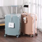 Aluminum frame suitcase multi-functional trolley case for women 20-inch boarding code box suitcase for men travel 2026 new style
