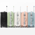 Aluminum frame suitcase multi-functional trolley case for women 20-inch boarding code box suitcase for men travel 2026 new style