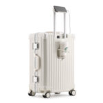 Aluminum frame suitcase multi-functional trolley case for women 20-inch boarding code box suitcase for men travel 2026 new style