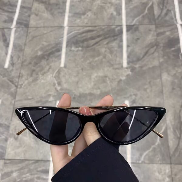 Cat-Eye Sunglasses, Fashionable Sun Protection, European and American Pc Metal Eyeglass Frames, Retro Versatile Trendy Style Sunglasses, Sunshade Goggles