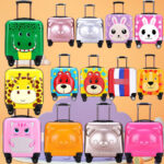 Children's suitcase 18-inch universal wheel trolley case password lock suitcase cartoon gift box printable logo wholesale