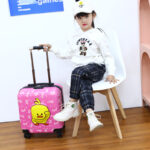 Children's trolley suitcase for male and female students 18 inches 20 inches gift box cartoon suitcase boarding case password box