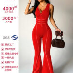Cross-border European and American one-piece yoga wear 2026 spring new slim-fitting sleeveless fitness wear fashionable waist open back one-piece