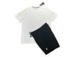 Cross-border high-quality U/A summer sports suit European and American elastic quick-drying ice silk short suit versatile for fitness training