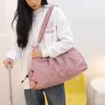 Dry and wet separation stylish travel bag large capacity cloud fitness yoga bag short-distance business trip luggage bag lightweight waiting for childbirth