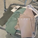 LULU BLING same style cream color value-for-money high-waist butt-lifting yoga pants fitness sports nine-point pants