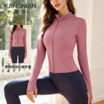 lulu yoga wear sports outdoor sun protection long-sleeved slim running fitness sportswear fitness wear women's yoga tops