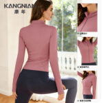 lulu yoga wear sports outdoor sun protection long-sleeved slim running fitness sportswear fitness wear women's yoga tops