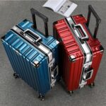 Manufacturer's new universal wheel trolley case, unisex aluminum frame suitcase, student durable suitcase wholesale