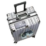 Manufacturer's new universal wheel trolley case, unisex aluminum frame suitcase, student durable suitcase wholesale