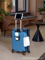New suitcase aluminum frame box dense suitcase student trolley case universal wheel boarding case brake wheel strong and durable