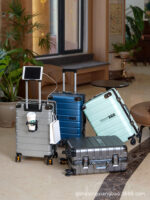 New suitcase aluminum frame box dense suitcase student trolley case universal wheel boarding case brake wheel strong and durable