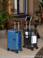 New suitcase aluminum frame box dense suitcase student trolley case universal wheel boarding case brake wheel strong and durable