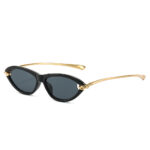 New summer cat-eye women's sunscreen sunglasses metal PC versatile rope internet celebrity street outdoor photo sunglasses