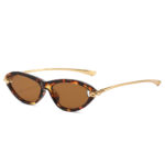 New summer cat-eye women's sunscreen sunglasses metal PC versatile rope internet celebrity street outdoor photo sunglasses