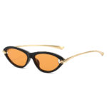 New summer cat-eye women's sunscreen sunglasses metal PC versatile rope internet celebrity street outdoor photo sunglasses