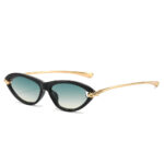 New summer cat-eye women's sunscreen sunglasses metal PC versatile rope internet celebrity street outdoor photo sunglasses