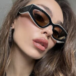 Panda Stroke Color Matching Sunglasses Simple 2025 New European and American Fashion Versatile Sunglasses Women's Sun Eyes