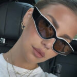 Panda Stroke Color Matching Sunglasses Simple 2025 New European and American Fashion Versatile Sunglasses Women's Sun Eyes