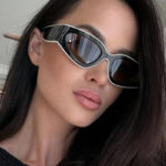Panda Stroke Color Matching Sunglasses Simple 2025 New European and American Fashion Versatile Sunglasses Women's Sun Eyes