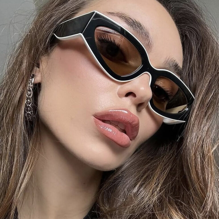 Panda Stroke Color Matching Sunglasses Simple 2025 New European and American Fashion Versatile Sunglasses Women's Sun Eyes