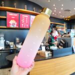 Plastic cup hot selling in Southeast Asia fashion 1000ml simple space cup PC fall-resistant tumbler with time scale