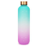 Plastic cup hot selling in Southeast Asia fashion 1000ml simple space cup PC fall-resistant tumbler with time scale