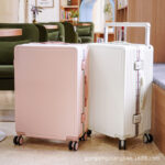 Popular wide trolley suitcase, fashionable password box, silent universal wheel password suitcase, wholesale outdoor suitcase