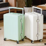 Popular wide trolley suitcase, fashionable password box, silent universal wheel password suitcase, wholesale outdoor suitcase