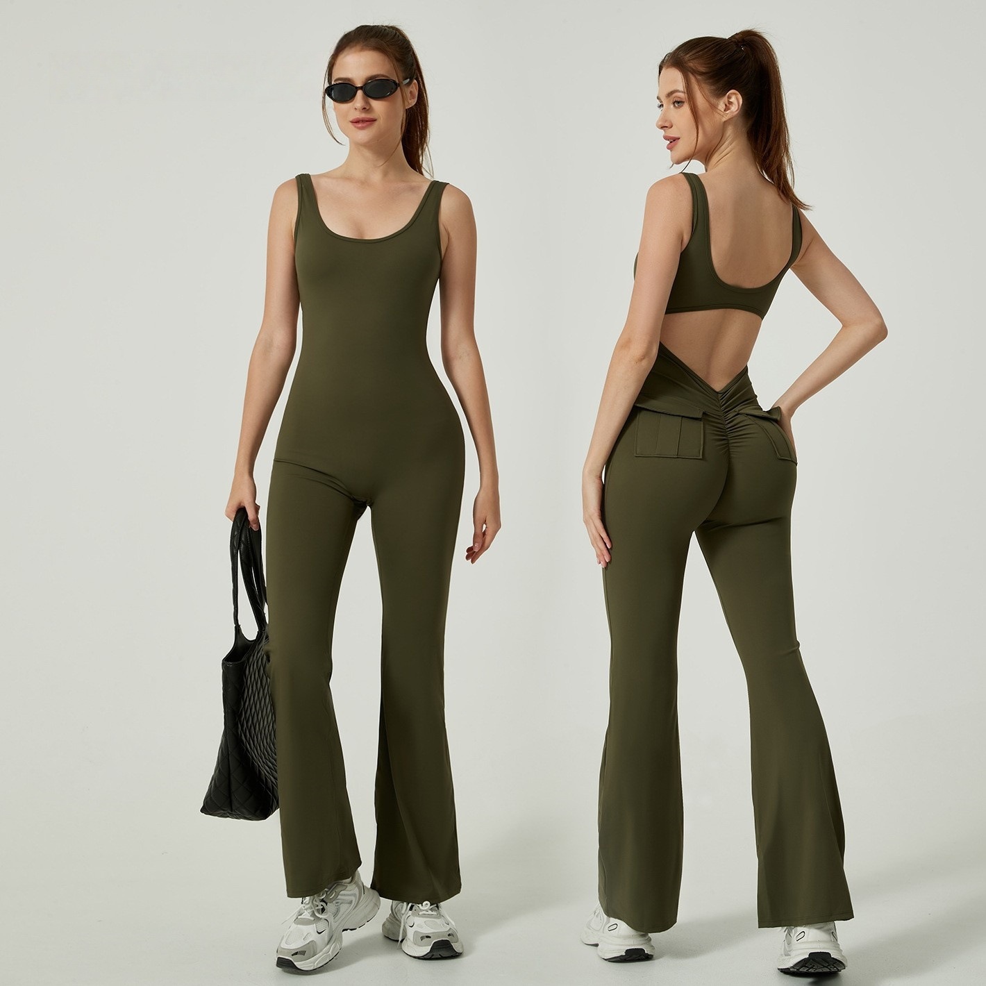 Quick-drying tight-fitting yoga jumpsuit all-in-one yoga clothing slimming belly and hip lifting sports fitness clothing for women slimming belly Quick-drying tight-fitting yoga jumpsuit all-in-one yoga clothing slimming belly and hip lifting sports fitness clothing for women slimming belly