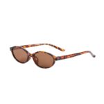 Small frame oval sunglasses for women, high-end European and American style sunglasses for men, sun protection, retro cross-border sunglasses