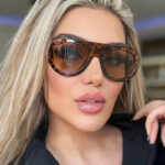 Small frame toad-shaped sunglasses 2025 new ins internet celebrity same style sunglasses sun protection simple sunglasses for women
