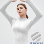 Sports coat women's long-sleeved zipper tights running fitness yoga clothes slim stand-up collar top jacket quick-drying