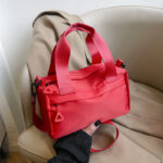 Summer new multi-purpose girls' small cloth bag single shoulder crossbody handbag large capacity casual nylon zipper cloth bag