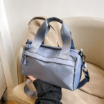 Summer new multi-purpose girls' small cloth bag single shoulder crossbody handbag large capacity casual nylon zipper cloth bag